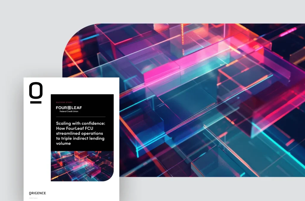 Success story cover to the left and digital file graphic to the right.