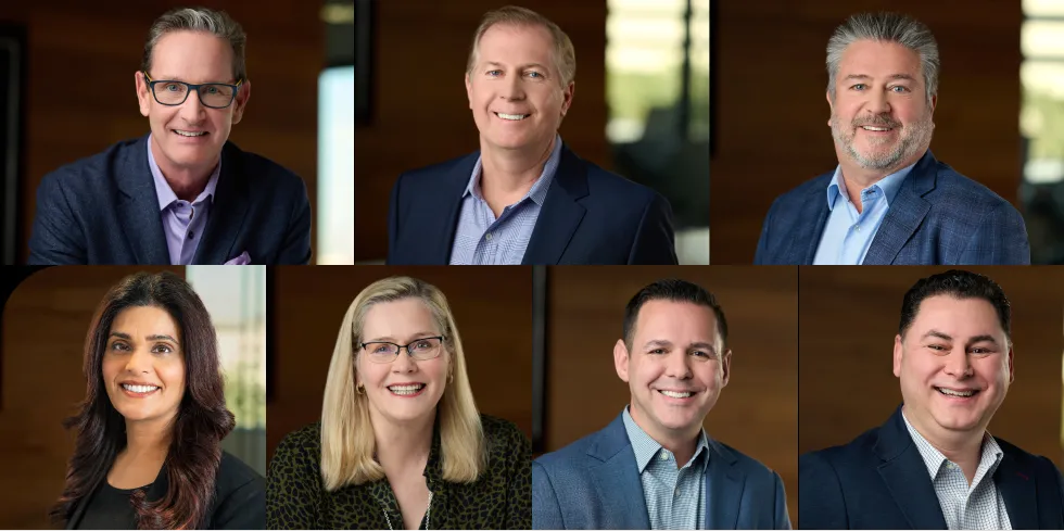 A collage of Origence executives