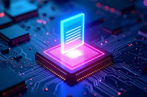 An abstract depiction of an AI system