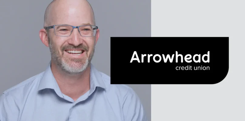 A photo of Billy Wagner and the Arrowhead credit union logo