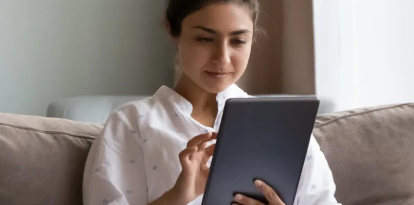 Credit union member viewing the digital application experience available through their credit union member account.