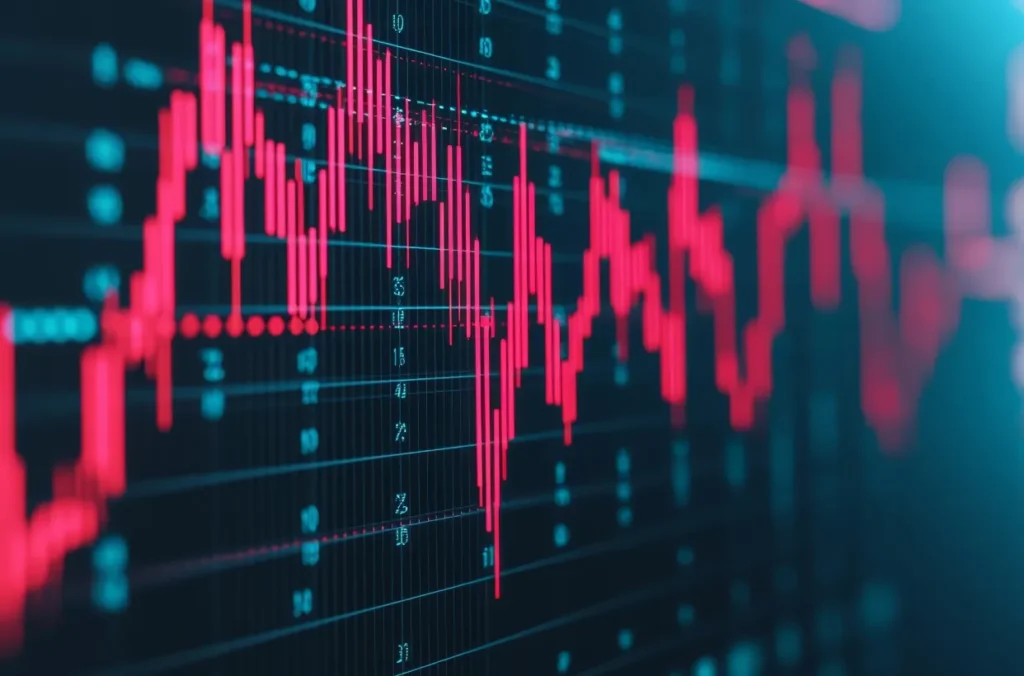 Digital line graph graphic representing the 2026 economic outlook.