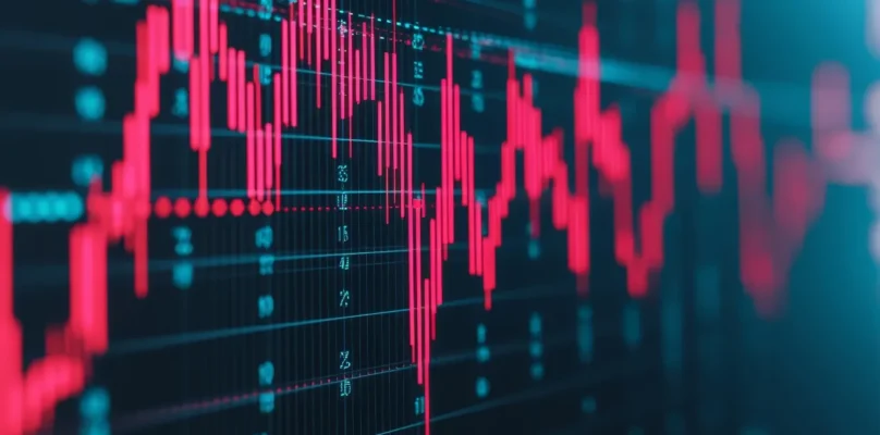 Digital line graph graphic representing the 2026 economic outlook.