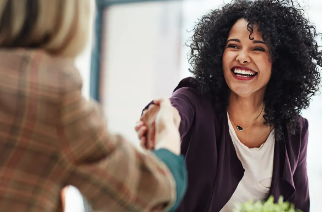 A CUSO leader and a well a tech leader discussing the potential of a CUSO partnership.