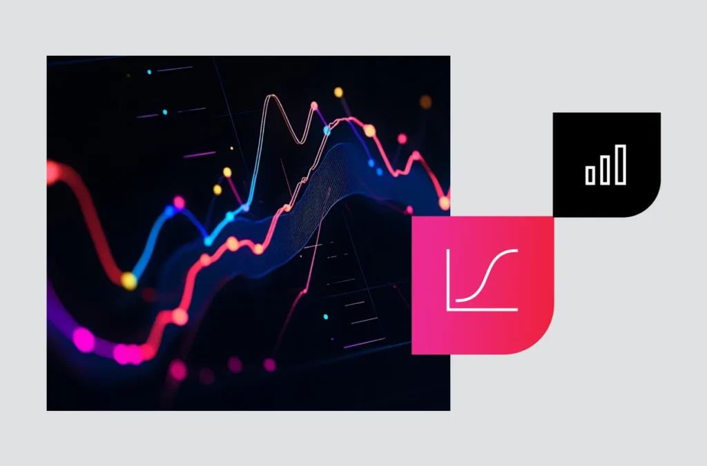 Lending data points flowing between systems on the left and icons representative of changes in the economy and credit union leaders adapting to them.