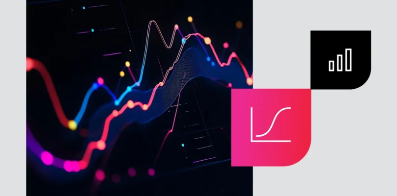 Lending data points flowing between systems on the left and icons representative of lending operations and volume to the right.